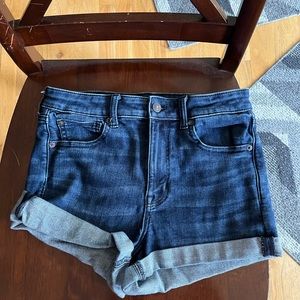 American Eagle Next Level Strech Jean Shorts Dark Wash